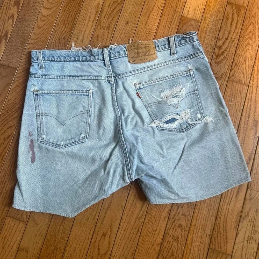 Vintage Levi's‎ Patch Work Orange Tab Jean Shorts
